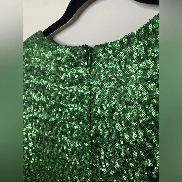 NWOTs TFNC London - Green sequin three quarter sleeve dress- small - Picture 5 of 7